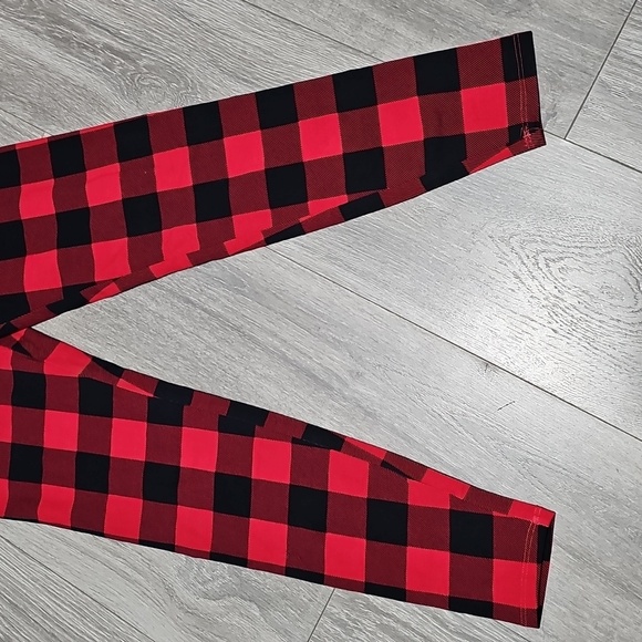 Nwt women's XS plaid leggings #341 - Picture 3 of 3